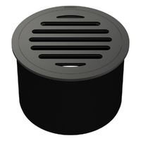 100Mm Leak Control Floor Waste Round Top Gunmetal