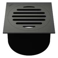100Mm Leak Control Floor Waste Square Top Gunmetal