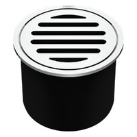 80Mm Leak Control Floor Waste Round Top Chrome