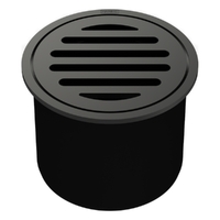 80Mm Leak Control Floor Waste Round Top Gunmetal