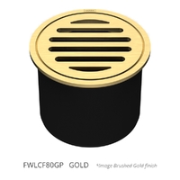 80Mm Leak Control Floor Waste Round Top Gold
