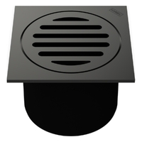 80Mm Leak Control Floor Waste Square Top Gunmetal