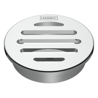 50Mm Plain Pattern Floor Waste Round Top Chrome