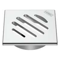50Mm Plain Pattern Floor Waste Square Top Chrome