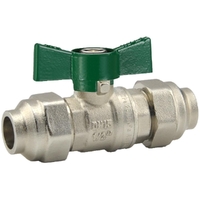 Dual Approved Ball Valve Butterfly Handle 15C X 15C