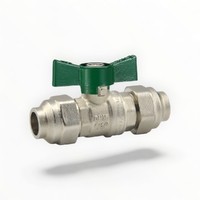 Dual Approved Ball Valve Butterfly Handle 20C X 20C LF