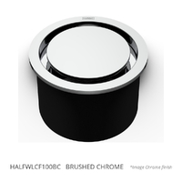 Halo Leak Control Floor Waste 100Mm Round Top Brushed Chrome