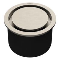 Halo Leak Control Floor Waste 100Mm Round Top Brushed Nickel