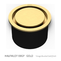 Halo Leak Control Floor Waste 100Mm Round Top Gold