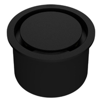 Halo Leak Control Floor Waste 100Mm Round Top Matt Black