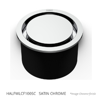 Halo Leak Control Floor Waste 100Mm Round Top Satin Chrome