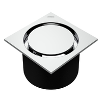 Halo Leak Control Floor Waste 100Mm Square Top Chrome
