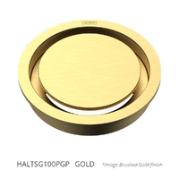 Halo Floor Waste 100Mm Round Top Gold
