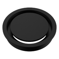Halo Floor Waste 100Mm Round Top Matt Black