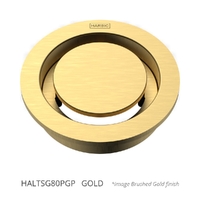 Halo Floor Waste 80Mm Round Top Gold