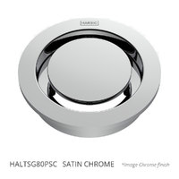 Halo Floor Waste 80Mm Round Top Satin Chrome