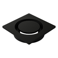 Halo Floor Waste 80Mm Square Top Matt Black