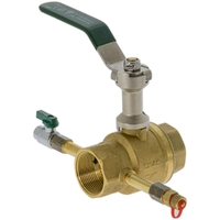 Watermarked Ball Valve HVAC with Extended Handle Extended Mini Ball Valve And Extended Test Point  FI X FI 32MM