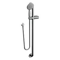 Grip And Glide Hand Shower - Right Hand Slider
- 32Mm Stainless Steel Grab Rail 2.0M Satin Pvc Hose