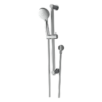 Evolve 3 Function Hand Shower On Brass Rail - Adj Centres - 3 Star - Chrome