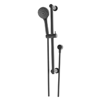 Evolve 3 Function Hand Shower On Brass Rail - Adj Centres - 3 Star - Gunmetal