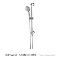 Evolve 3 Function Hand Shower On Water Rail - Adj Centres - 3 Star - Satin Chrome