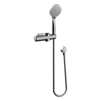 Grip And Glide 3 Function Hand Shower Slider Kit - Left Hand - 3 Star - Chrome