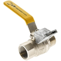 AGA Approved Ball Valve Lever Handle Lockable MI X FI 40MM