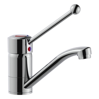 Myuna Lever Sink Mixer 165Mm W/-150Mm Disabled Handle Chrome (Lf)
