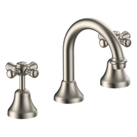 Merino Cross Basin Set - Swivel Spout - 6 Star - Jumper Valve Brushed Nickel (Lf)