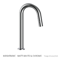 Max Tall Hob Outlet - Bath Matt White &amp; Chrome