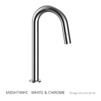 Max Tall Hob Outlet - Bath  White &amp; Chrome