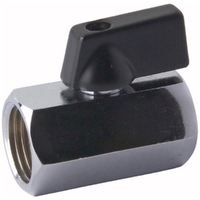 10FI Mini Ball Valve Chrome Plated