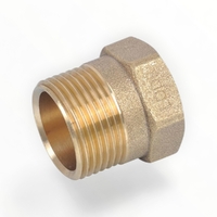 Gas Meter Coupling Reducing Brass 20FI X 25MI Lead Free
