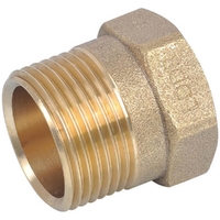 Gas Meter Coupling Brass 25MI X 25FI Lead Free