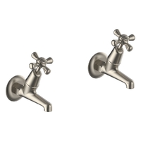 Merino Cross Deluxe Bib Cock - Female - 3/4 Turn Ceramic Brushed Nickel (Lf)
