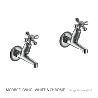 Merino Cross Deluxe Bib Cock - Female - 3/4 Turn Ceramic  White &amp; Chrome (Lf)