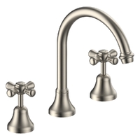 Merino Cross Vanitee Sink Set - 4 Star - 3/4 Turn Ceramic Brushed Nickel (Lf)
