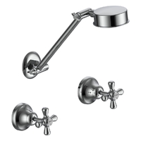 Merino Cross Shower Set - A/D Shower - 3 Star - 3/4 Turn Ceramic Chrome
