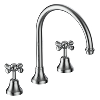 Merino Cross Hob Spa Set - 3/4 Turn Ceramic Chrome