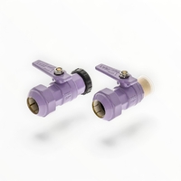 Meter Connection Kit FI & MI 20mm X 25 PE Lilac With Plug