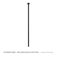 Max Ceiling Mount Outlet - Bath Brushed Black Sapphire Trim Kit
