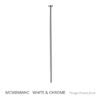Max Ceiling Mount Outlet - Bath  White &amp; Chrome