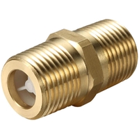 Watermarked Mini Dual Check Valve Chrome Plated MI X MI 15MM