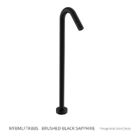 Max Floor Mount Outlet - Basin Brushed Black Sapphire Trim Kit Trim Kit (Lf)