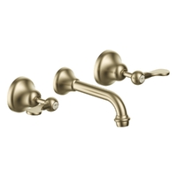 Merino Flared Bath Set - 1/4 Turn Ceramic Brushed Gold