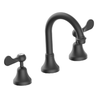 Merino Flared Basin Set - Swivel Spout - 6 Star - 1/4 Turn Ceramic Gunmetal (Lf)