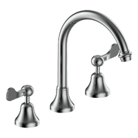 Merino Flared Hob Sink Set - 4 Star - 1/4 Turn Ceramic Chrome (Lf)