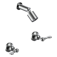 Merino Flared Shower Set - Sileno Shower - 3 Star - 1/4 Turn Ceramic Chrome