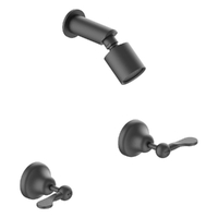 Merino Flared Shower Set - Sileno Shower - 3 Star - 1/4 Turn Ceramic Gunmetal